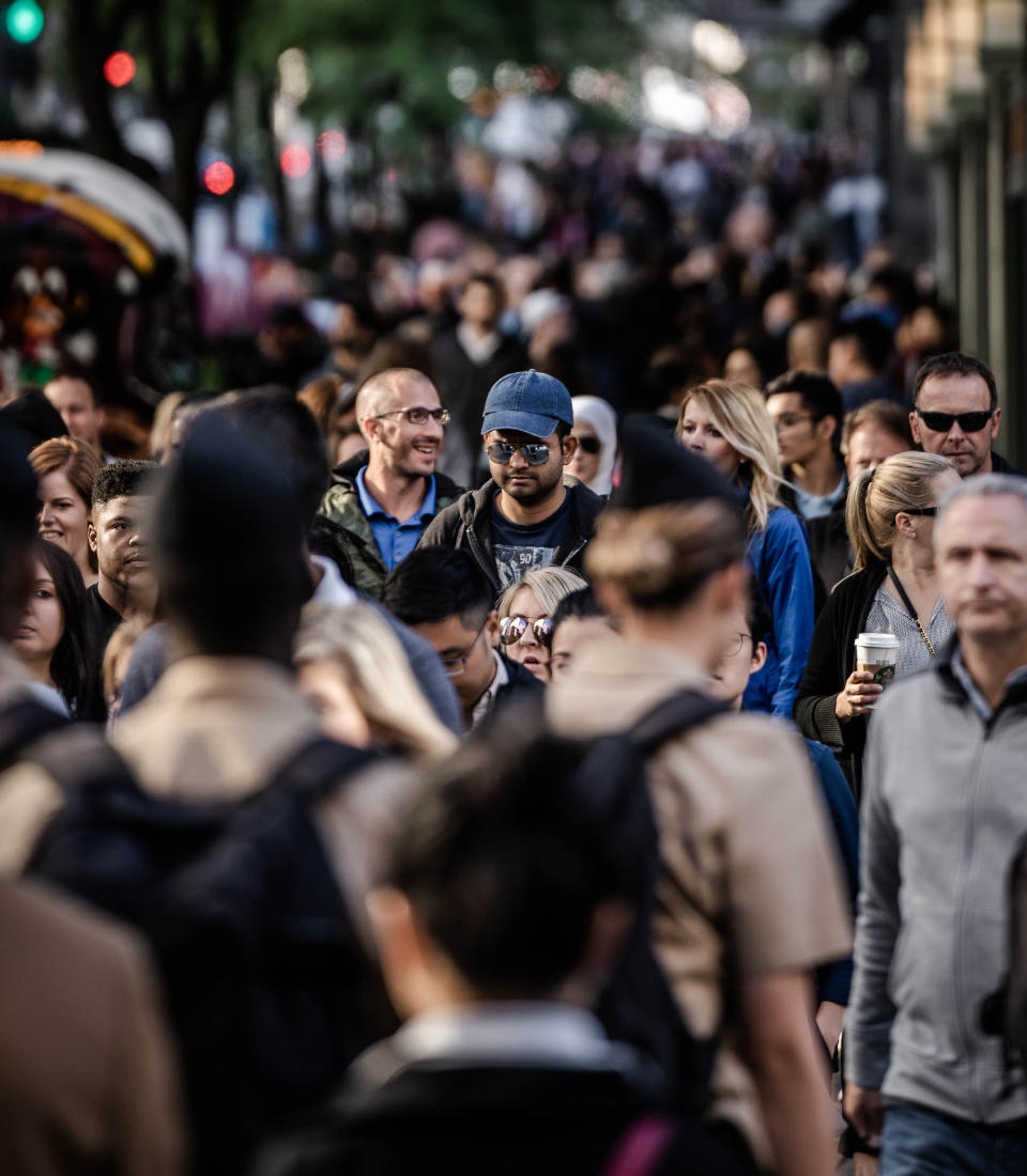 Menschen auf der Straße